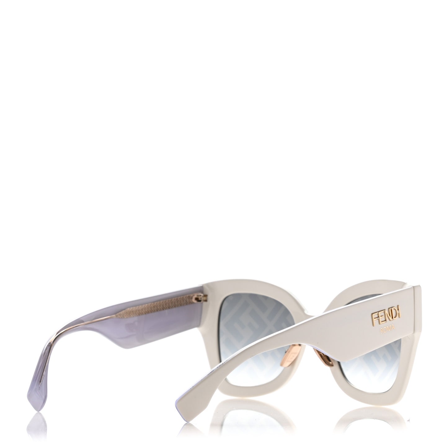Acetate FF Sunglasses FF 0434/G/S White Gold