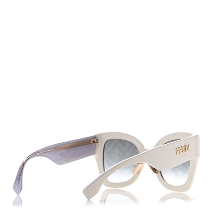 Fendi Acetate FF Sunglasses FF 0434/G/S White Gold 4 of 8