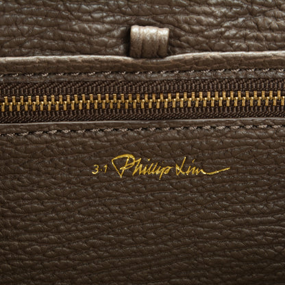 3.1 Phillip Lim 3.1 Textured Calfskin Medium Pashli Satchel Taupe 7 of 8