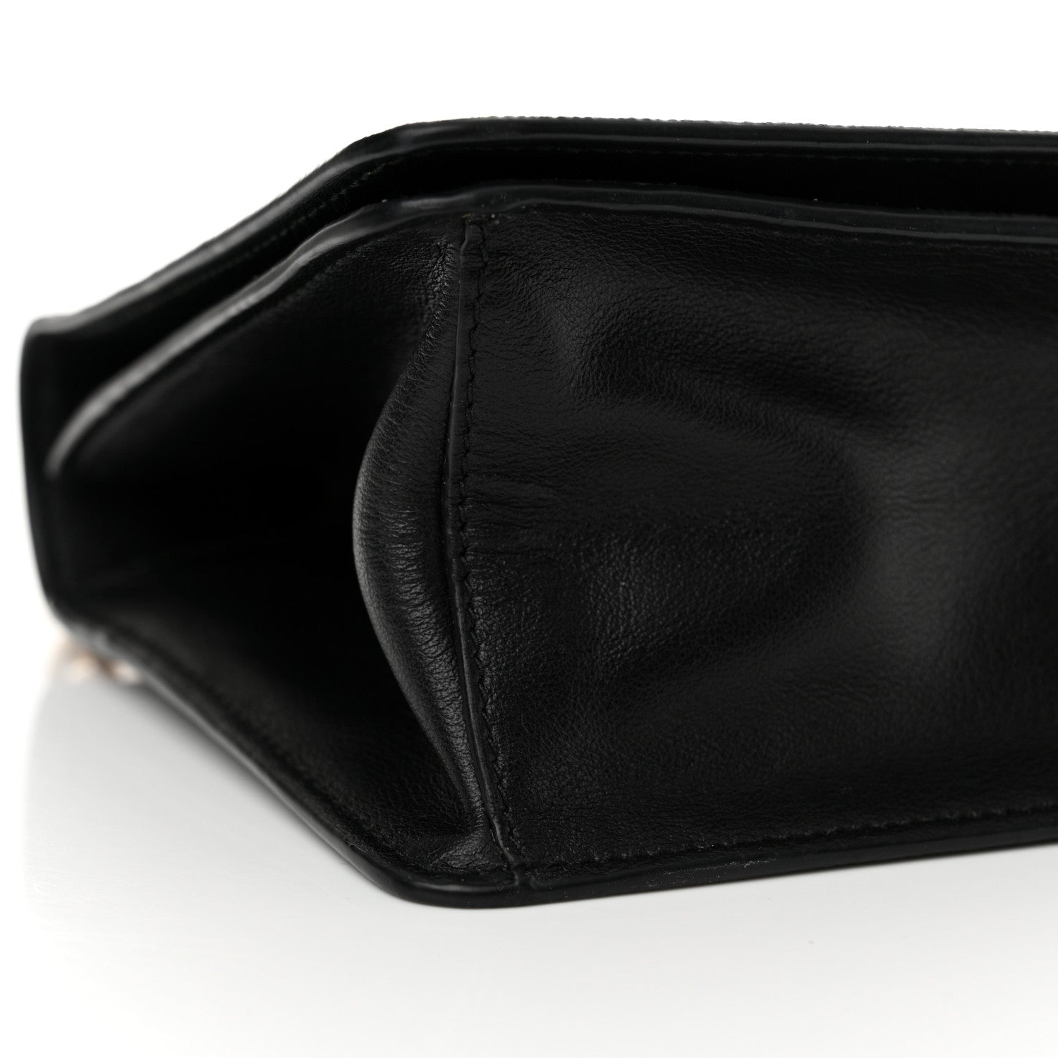 Prada Saffiano Chain Shoulder Bag Black 9 of 11
