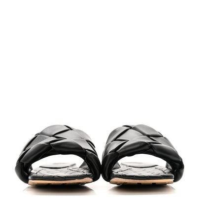 Bottega Veneta Nappa Maxi Intrecciato Lido Flat Sandals 38 Black 3 of 11