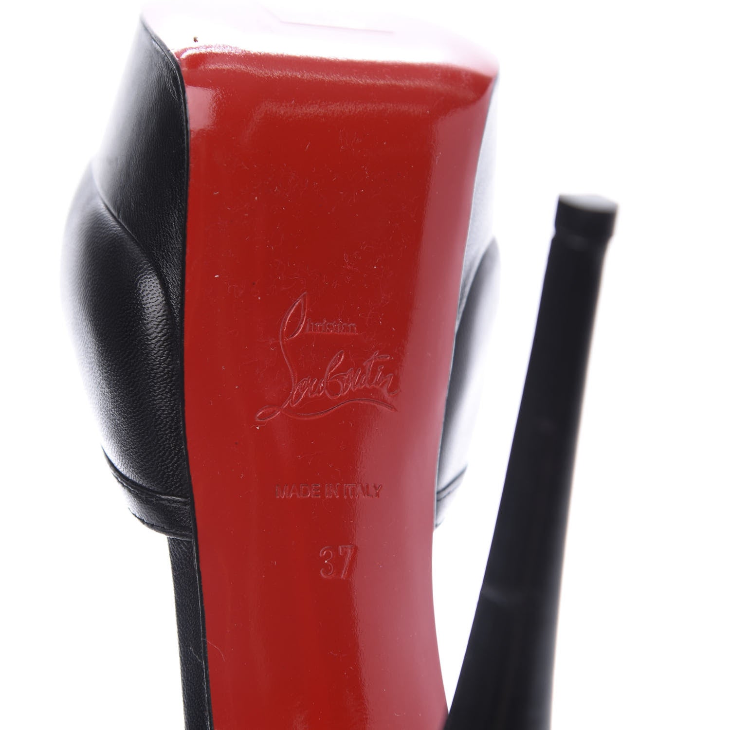 Christian Louboutin Shiny Nappa Madalena 150 Sandals 37 Black 7 of 9