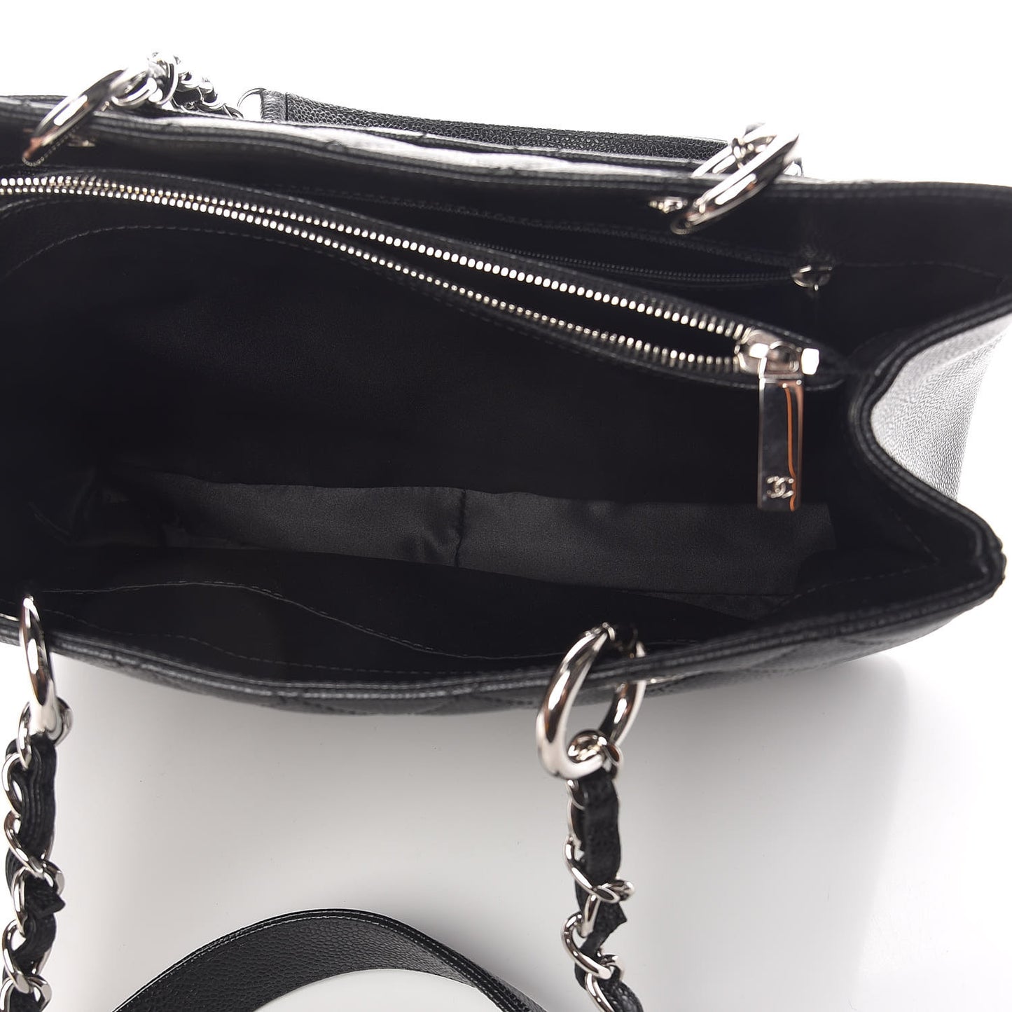 Caviar Quilted Grand Shopping Tote GST Black