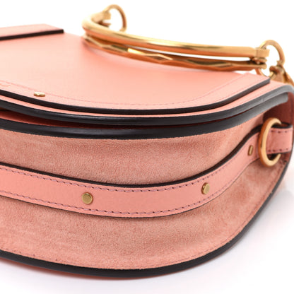 Chloe Calfskin Suede Small Nile Bracelet Bag Ideal Blush 10 of 11
