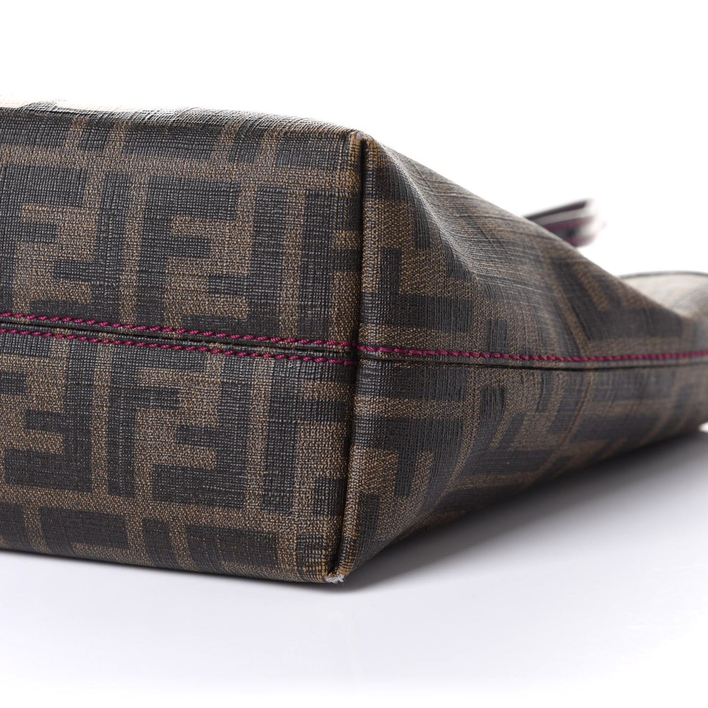 Zucca Spalmati Ladybug Print Mini Roll Tote Tobacco Pink