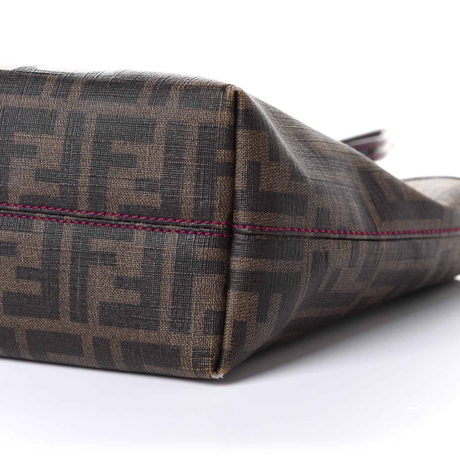 Fendi Zucca Spalmati Ladybug Print Mini Roll Tote Tobacco Pink 11 of 11