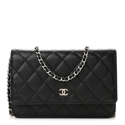 Chanel Caviar Quilted Wallet on Chain WOC Black 1 of 13