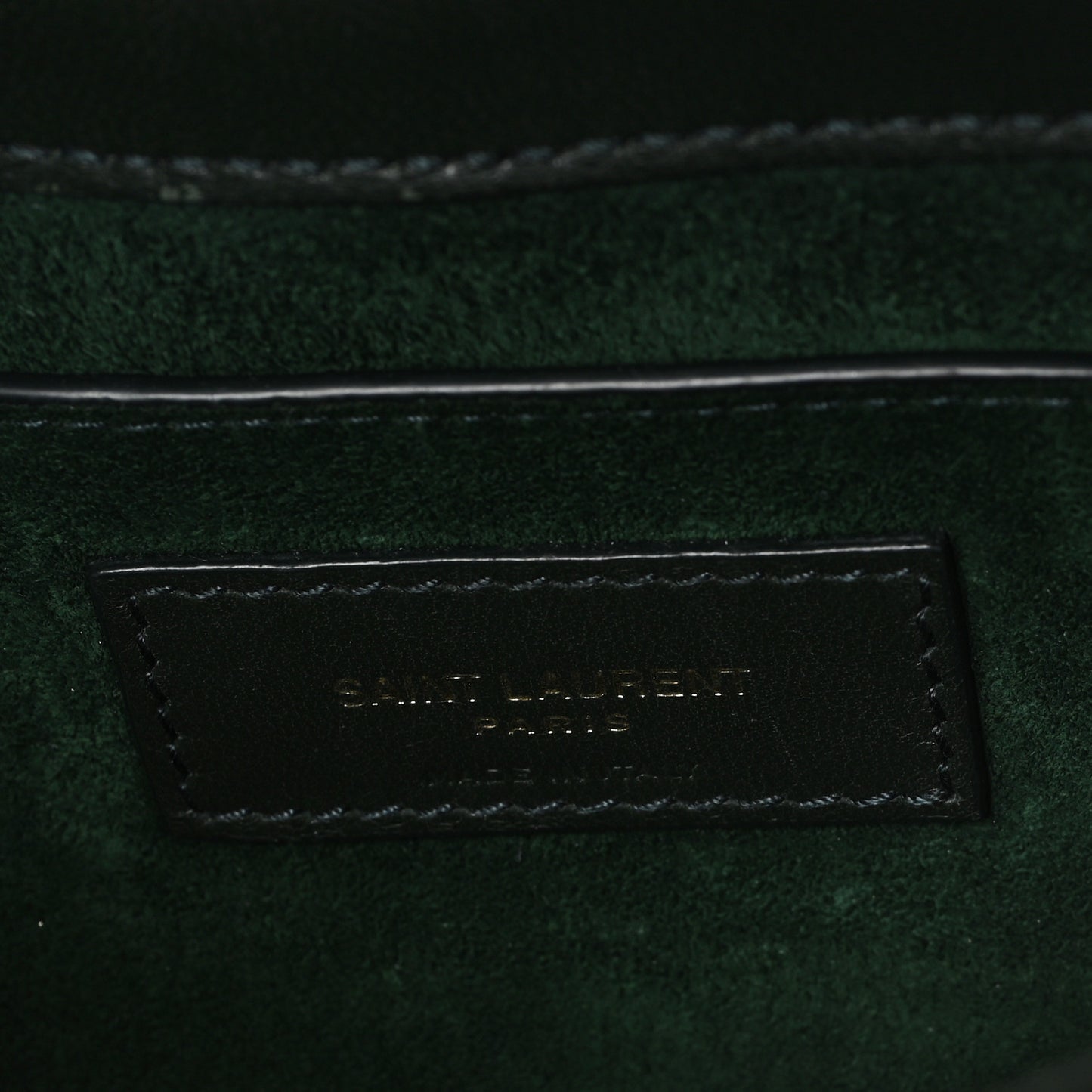 Lambskin Quilted Le 57 Diamond Shoulder Bag Vert Fonce