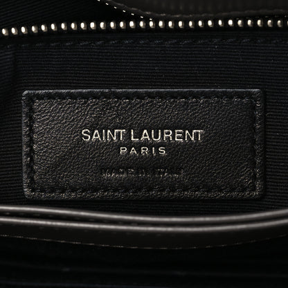 Saint Laurent Calfskin Y Quilted Monogram Toy Loulou Crossbody Bag Earth 6 of 10