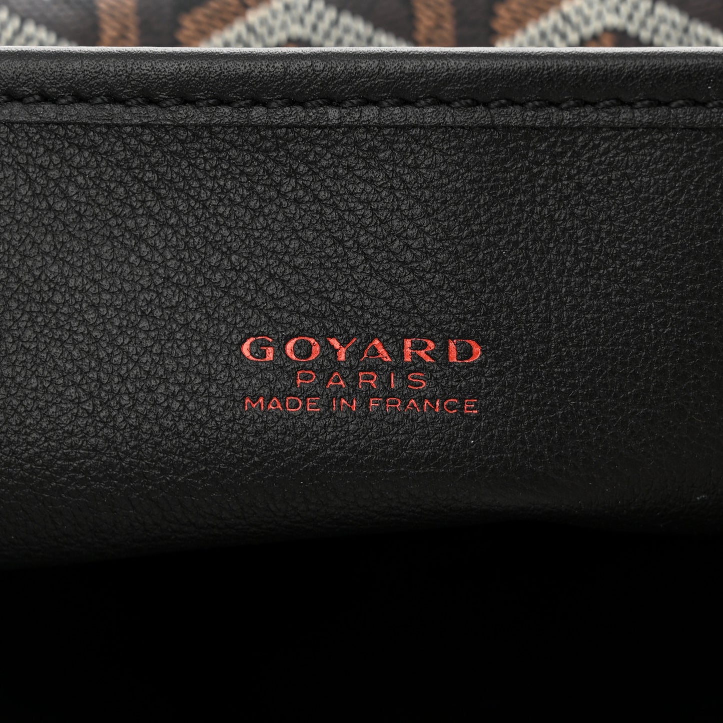 Goyardine Reversible Mini Anjou Black