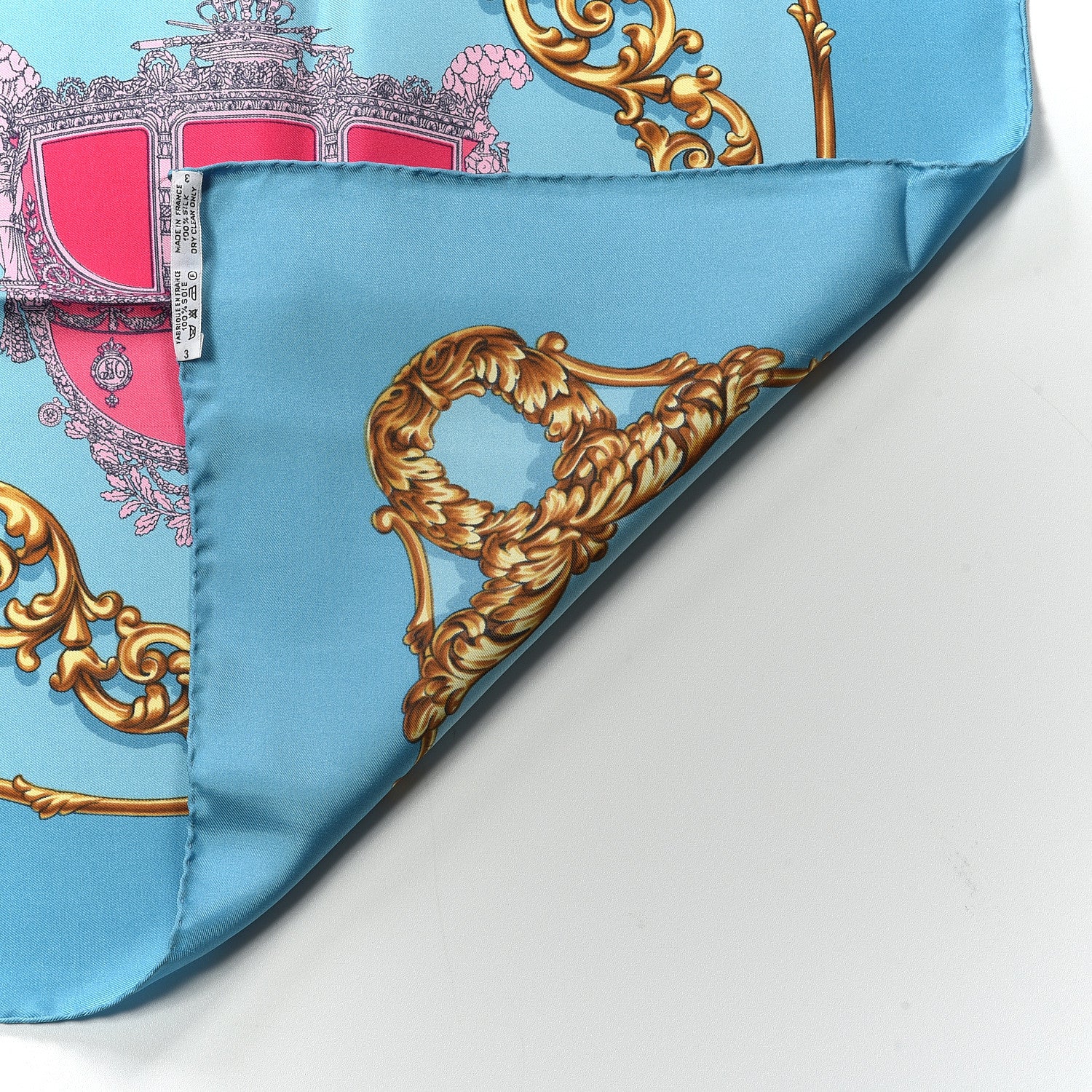 Hermes Silk Carrolses D'or Scarf 90 3 of 5