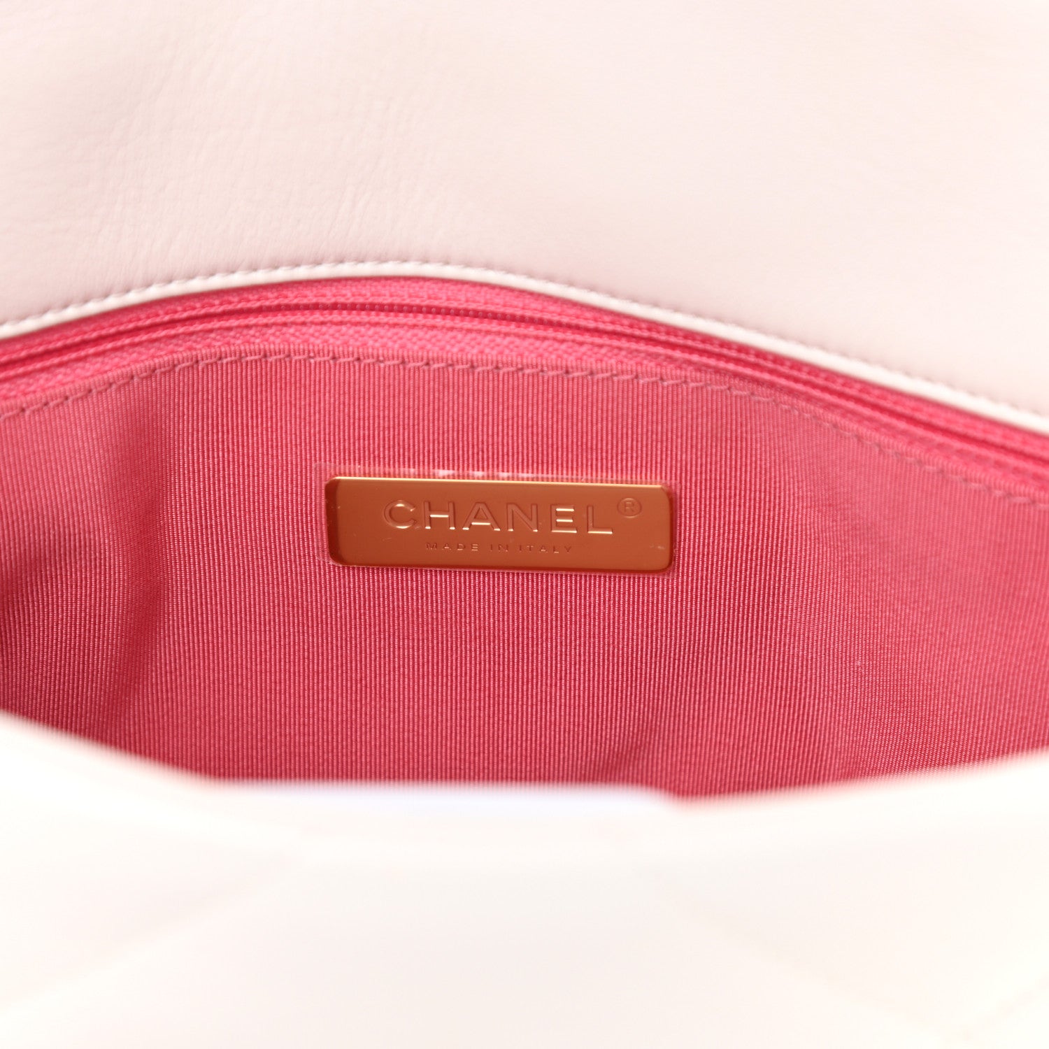 Chanel Lambskin Quilted Medium Chanel 19 Flap White 6 of 14