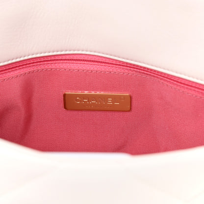 Chanel Lambskin Quilted Medium Chanel 19 Flap White 6 of 14