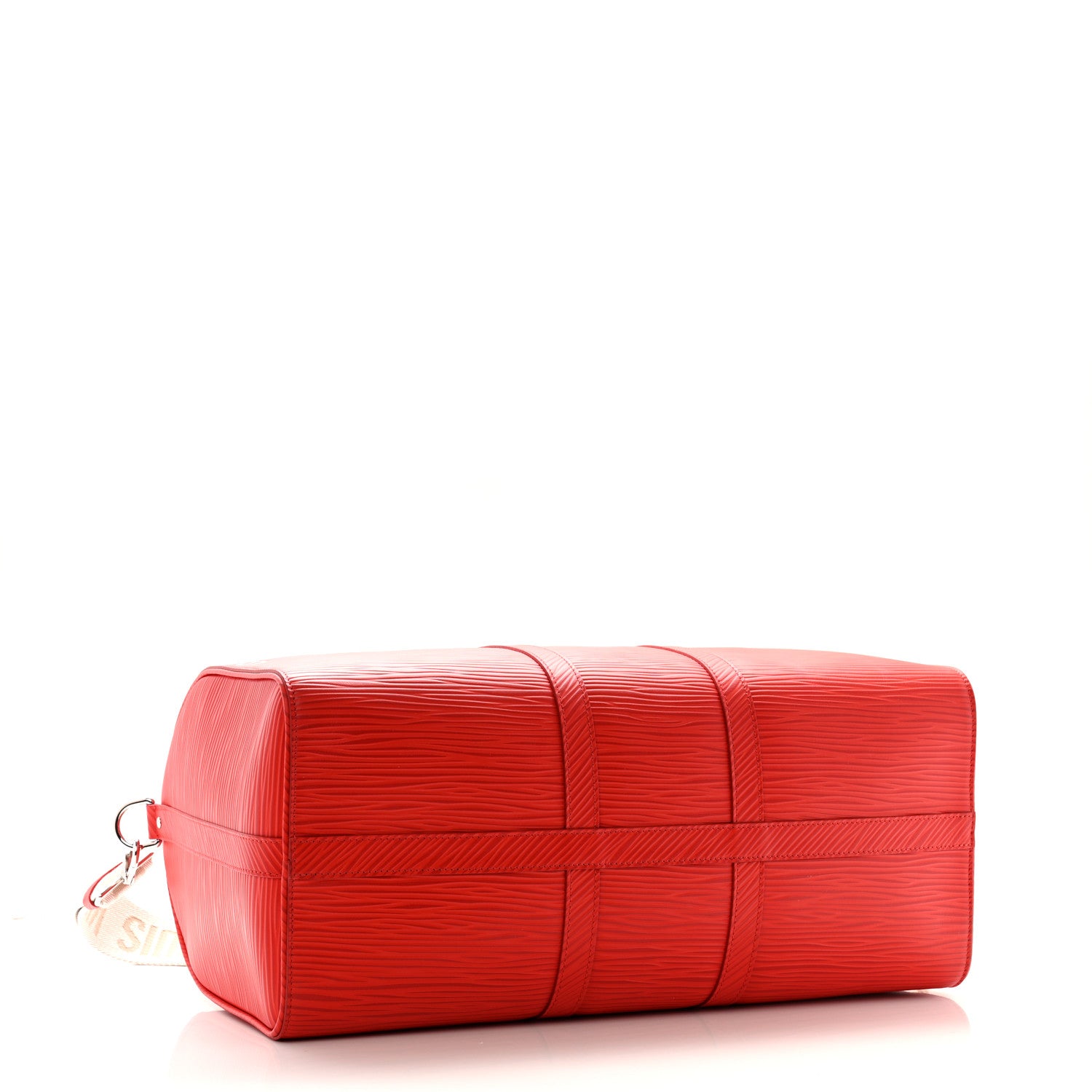 Louis Vuitton Epi Keepall Bandouliere 50 Vermillion Red 3 of 8