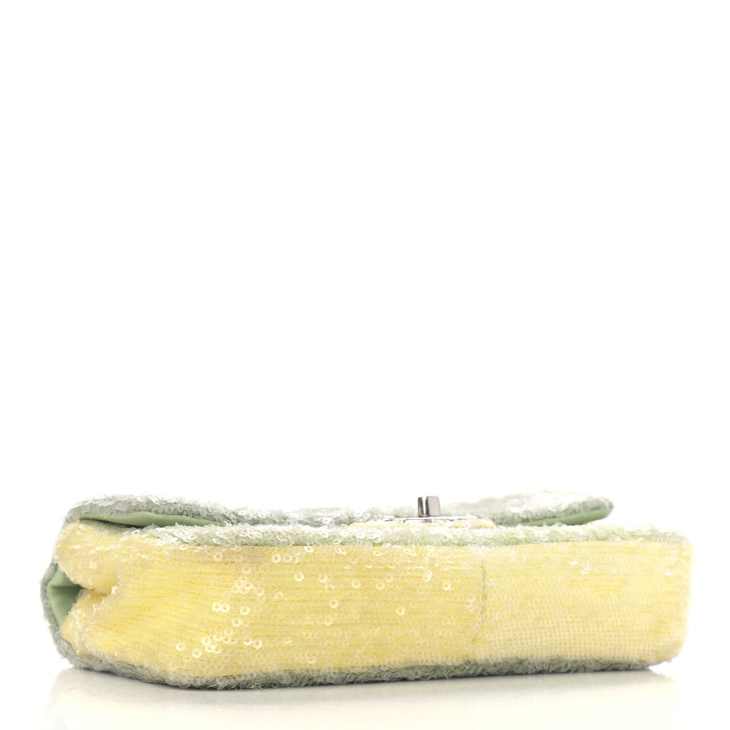 Sequin Mini Waterfall Flap Green Light Green Yellow