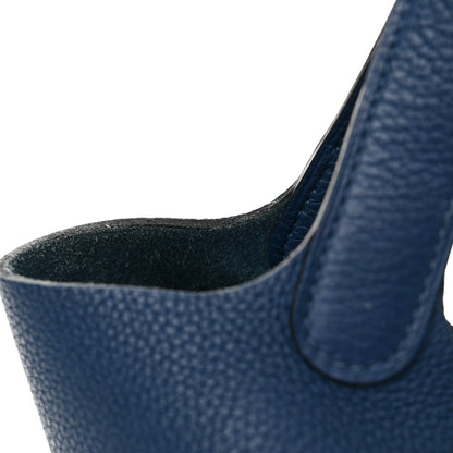Hermes Taurillon Maurice Picotin Lock 18 PM Deep Blue 13 of 14