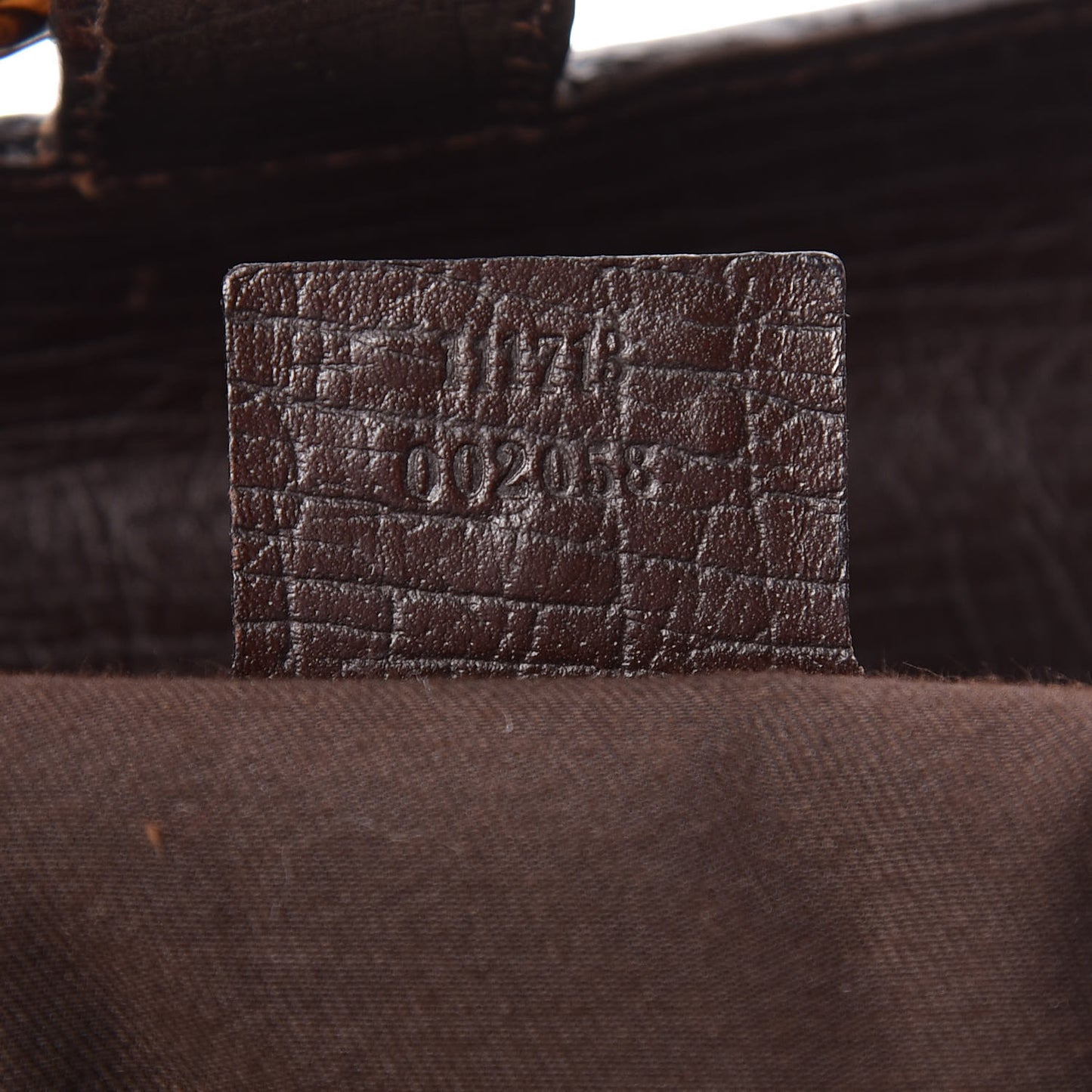 Monogram Bamboo Bullet Bag Dark Brown