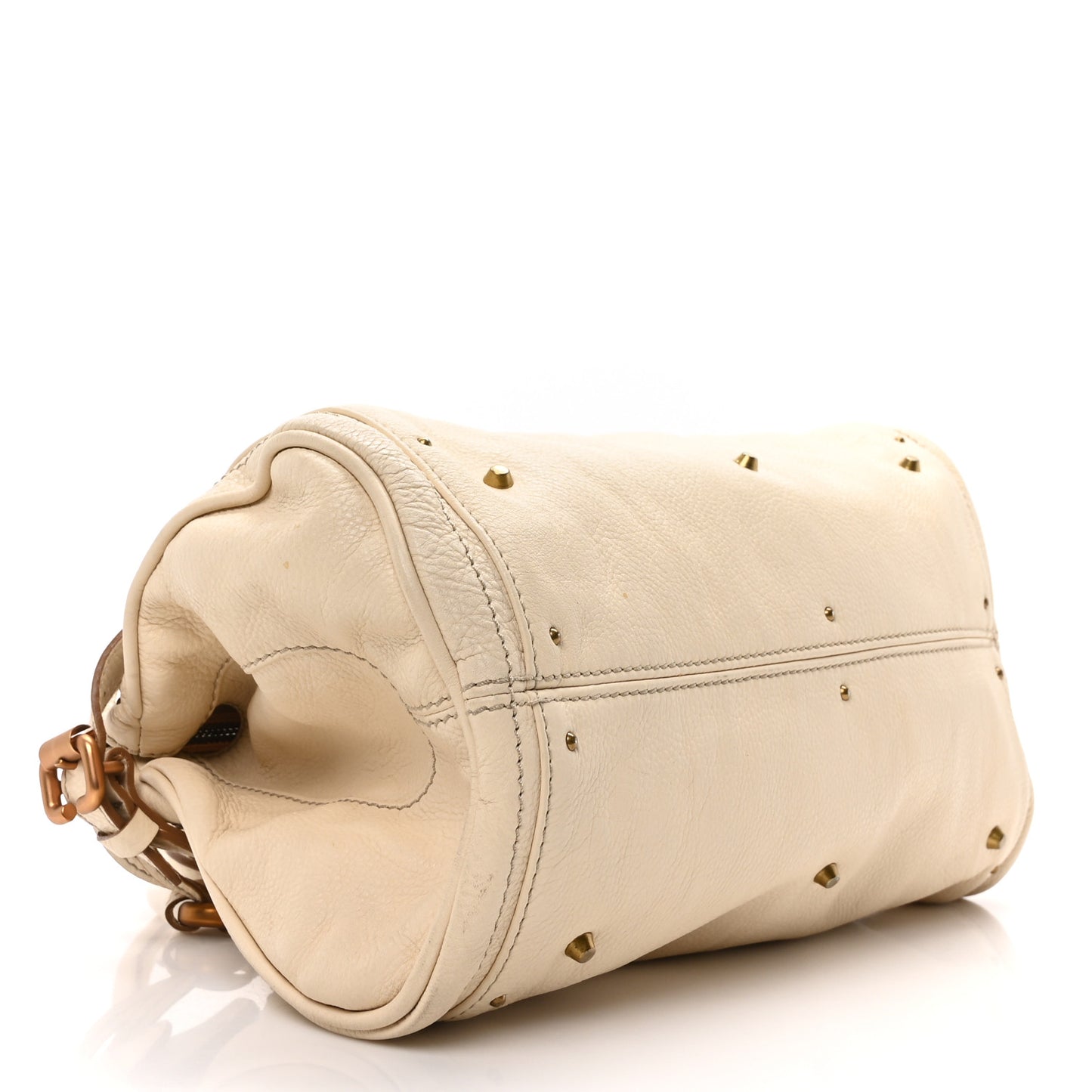 Calfskin Medium Paddington Satchel Ivory