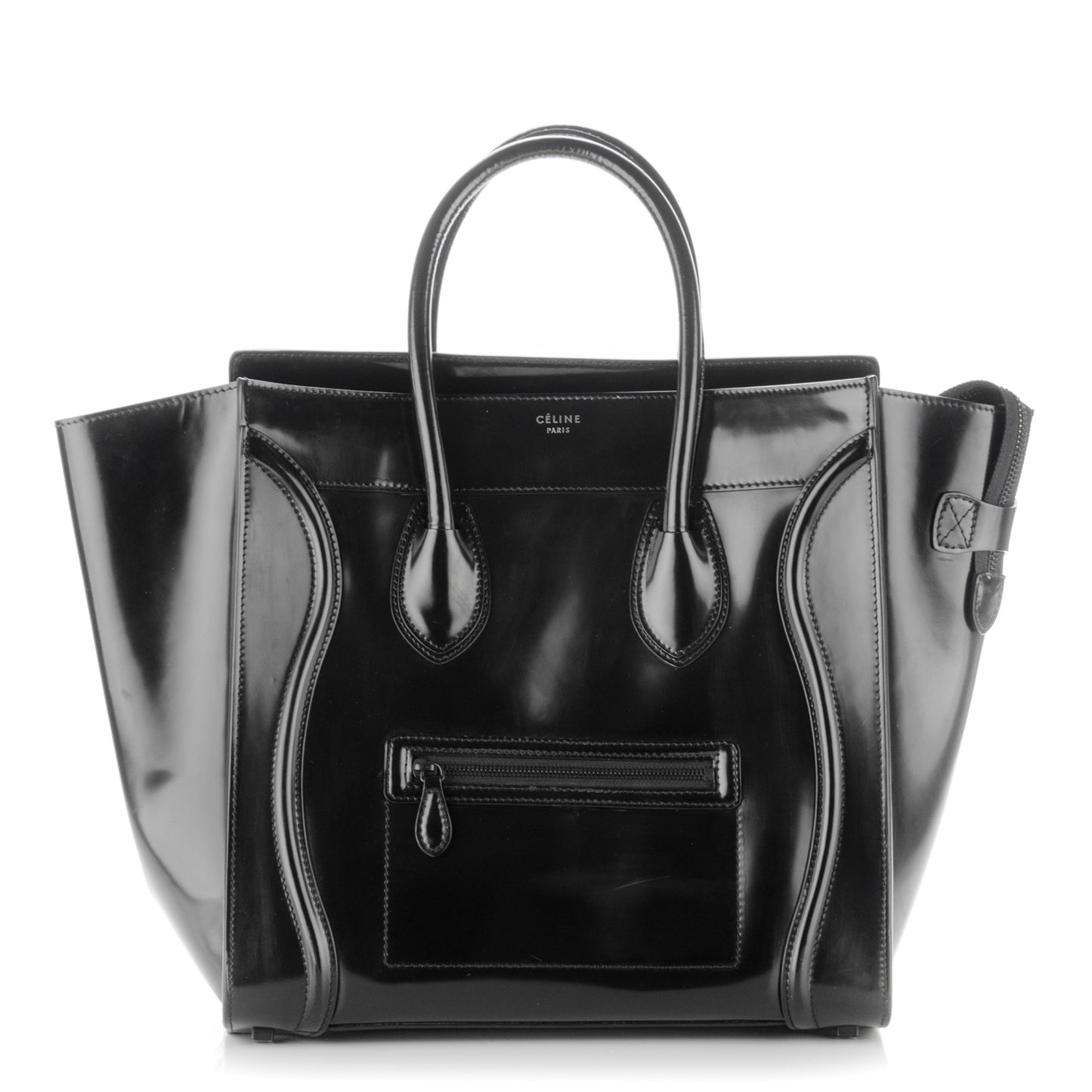 Spazzolato Calfskin Small Luggage Black