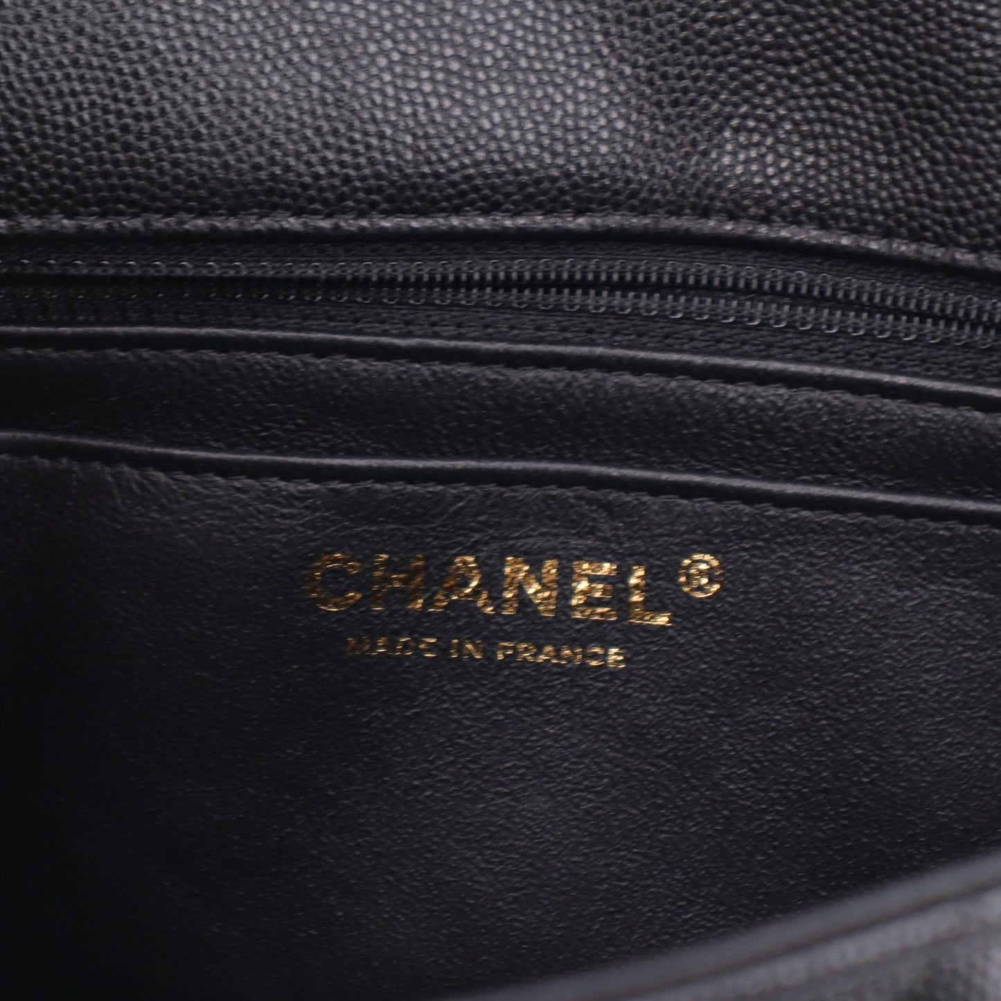 Caviar Quilted Mini Rectangular Flap Black
