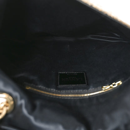 Lanvin Crackled Metallic Lame Quilted Happy Partage Bag Gold 9 of 17