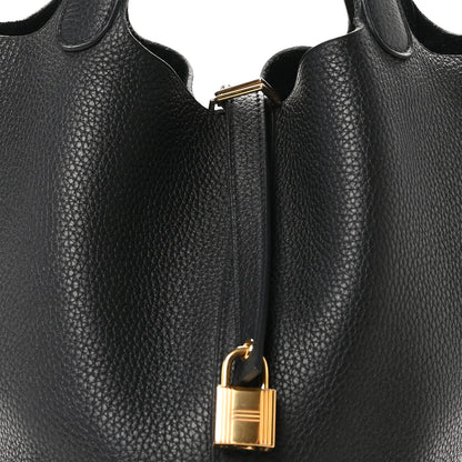 Hermes Taurillon Clemence Picotin Lock 22 MM Black 8 of 13