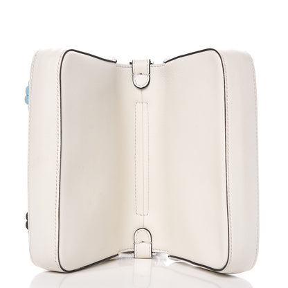 Fendi Vitello Dolce Nappa Flowerland Micro Double Baguette White Ice Multicolor 5 of 7
