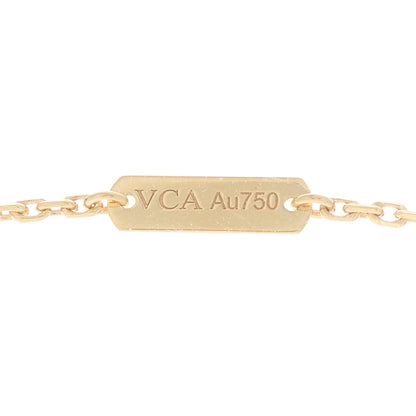 Van Cleef & Arpels 18K Yellow Gold Carnelian Vintage Alhambra Pendant Necklace 5 of 7
