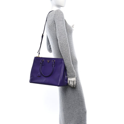 Prada Saffiano Medium Galleria Double Zip Tote Viola 2 of 9