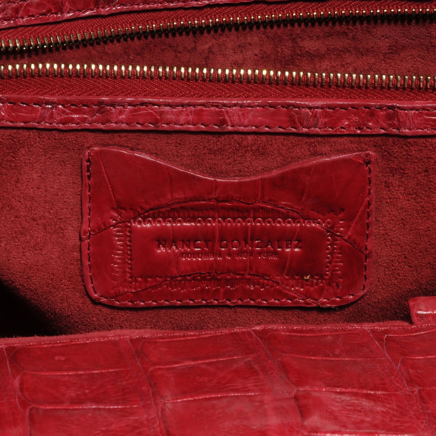 Crocodile Tote Red