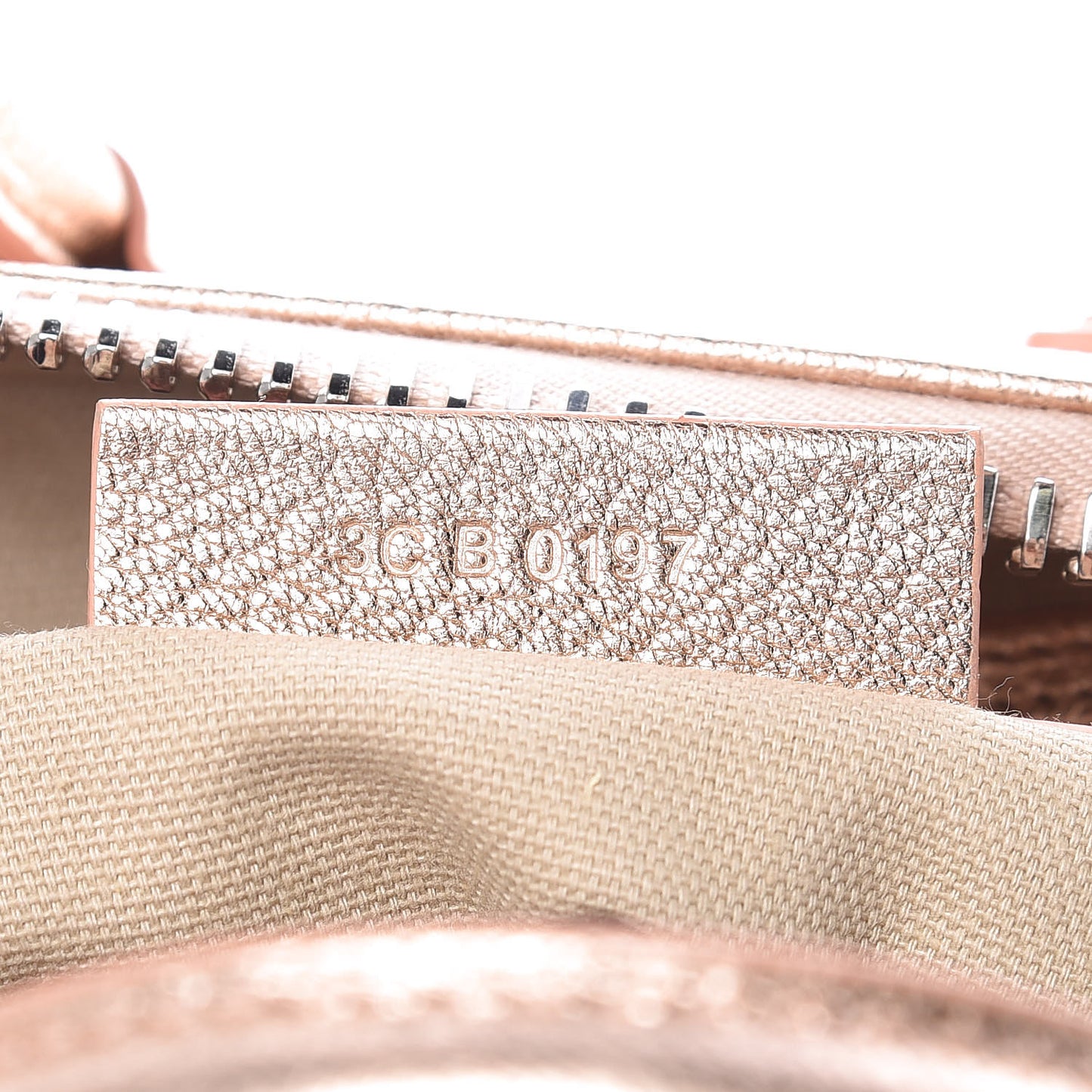 Metallic Sugar Goatskin Mini Antigona Light Pink