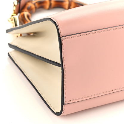 Gucci Nappa Bamboo Web Small Nymphaea Top Handle Bag Perfect Pink Mystic White 9 of 11