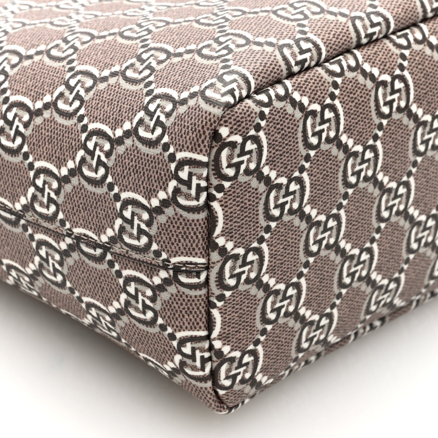 Gucci GG Shadow Monogram Super Mini Ophidia Shoulder Bag Taupe 7 of 10