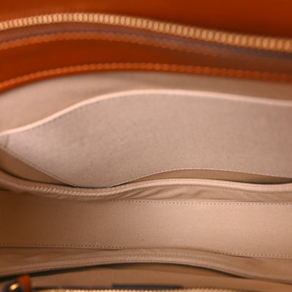 Chloe Calfskin Suede Raffia Medium Pixie Bag Caramel 5 of 9