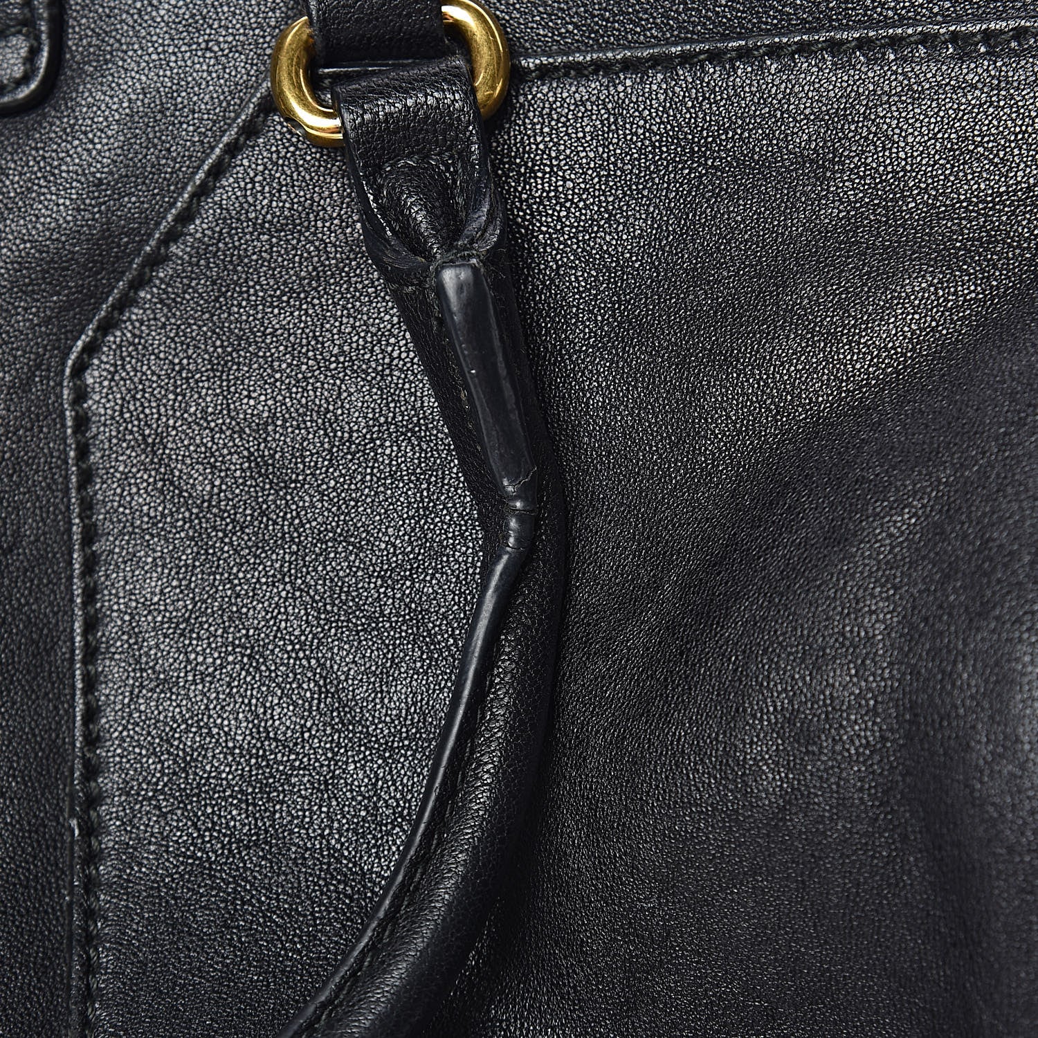 Saint Laurent Sheepskin Small Cabas ChYc Black 9 of 17