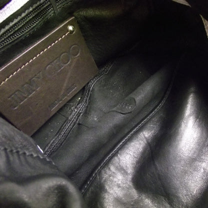 Jimmy Choo Leather Diane Kid Fringe Hobo Black 6 of 9