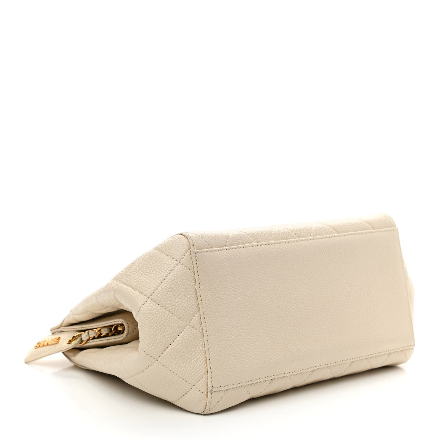 Chanel Caviar Quilted Small Chain Shoulder Bag White 4 of 17
