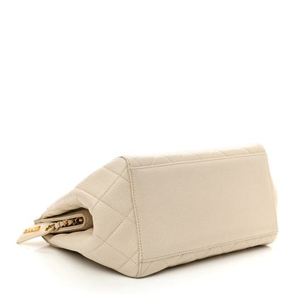 Chanel Caviar Quilted Small Chain Shoulder Bag White 4 of 17
