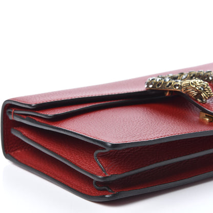 Gucci Dollar Calfskin Swarovski Crystal Small Dionysus Shoulder Bag Hibiscus Red 5 of 10