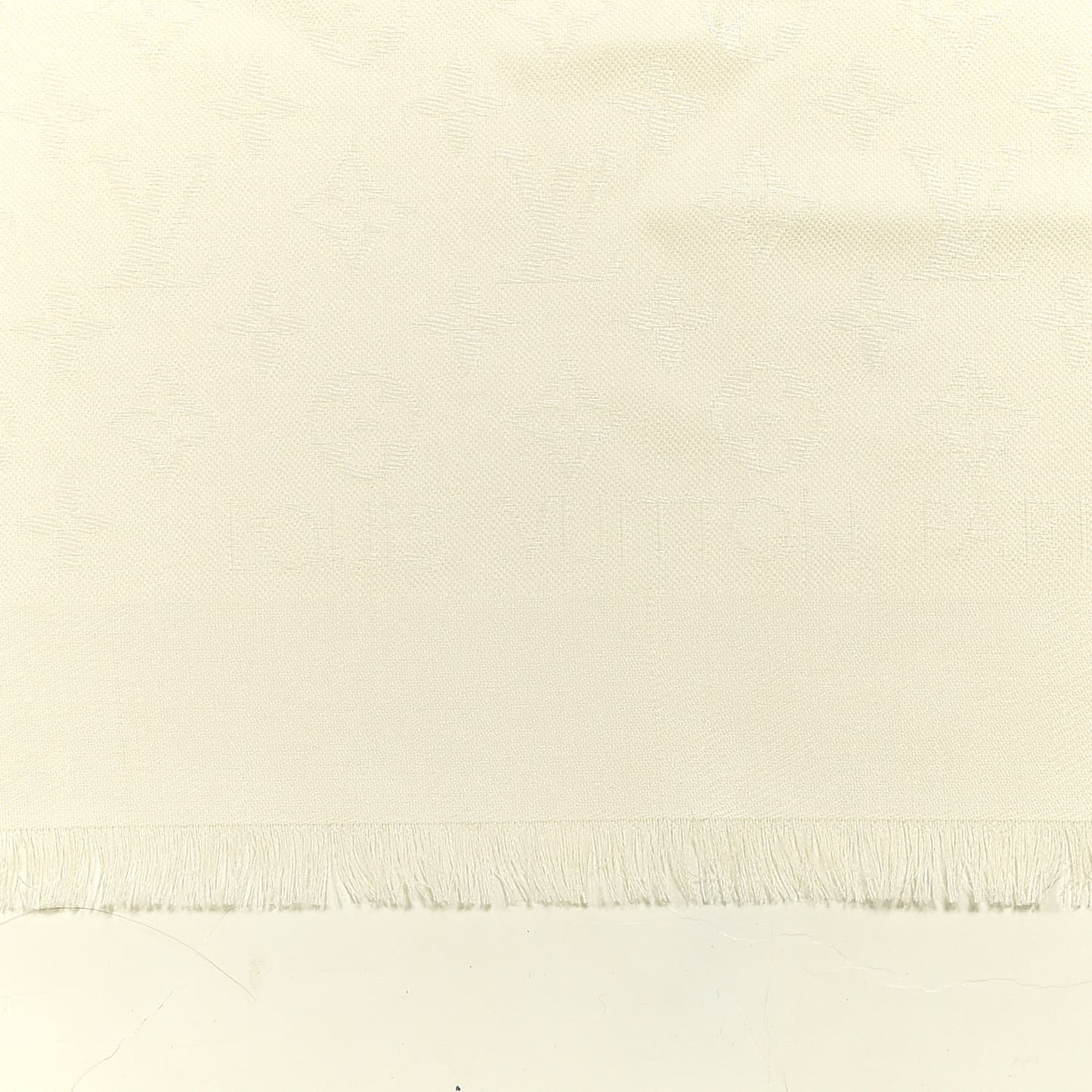 Silk Wool Monogram Shine Shawl Beige