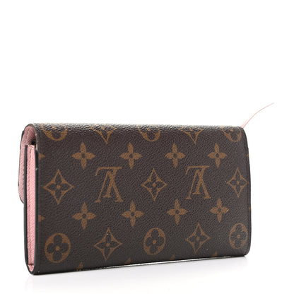 Louis Vuitton Monogram Emilie Wallet Rose Ballerine 3 of 12