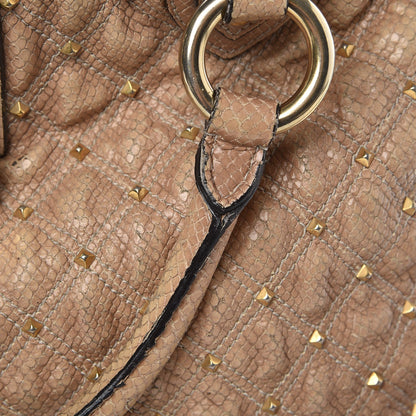 Marc Jacobs Python Effect Quilted Stardust Rio Satchel Beige 12 of 19