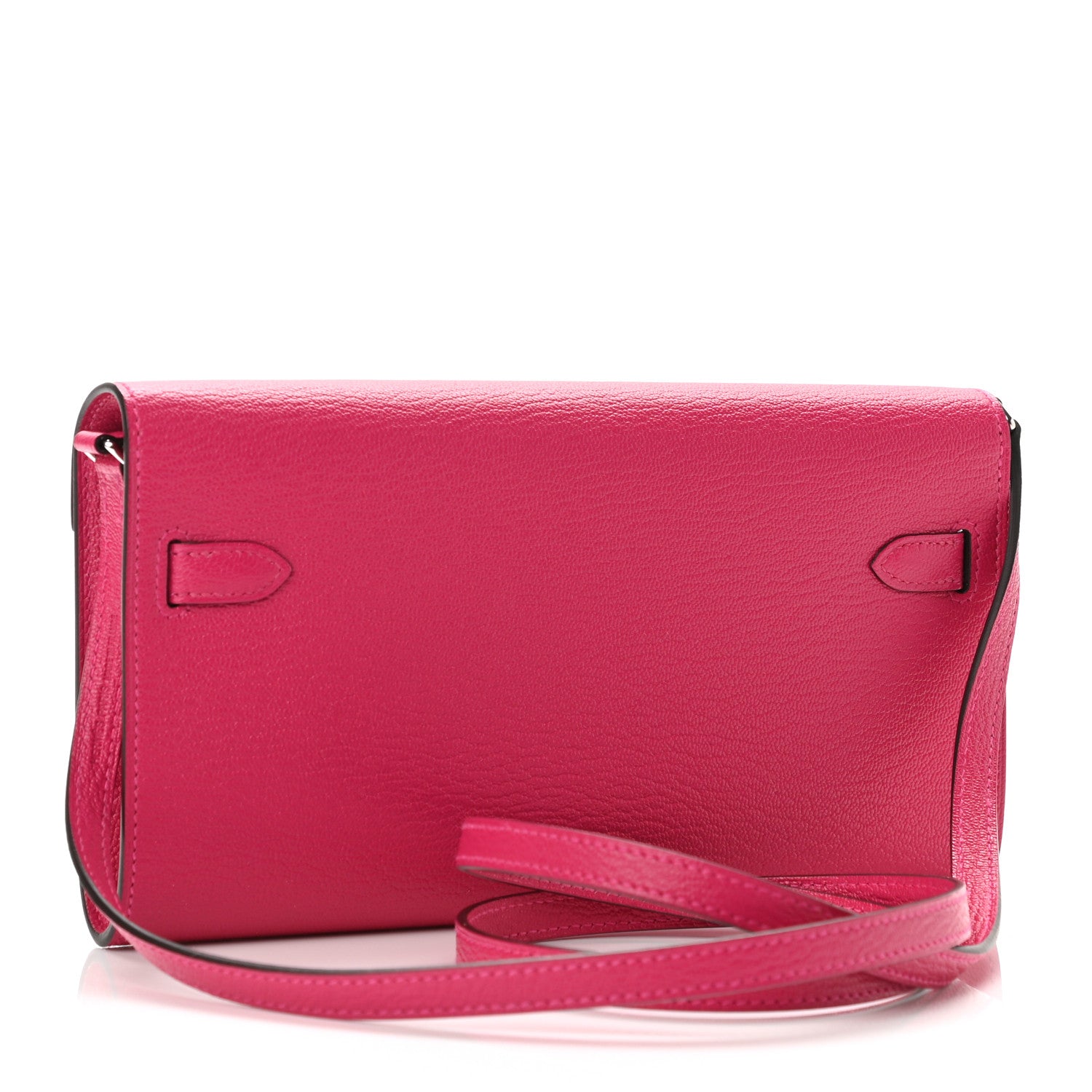 Hermes Chevre Mysore Kelly Wallet To Go Rose Mexico 3 of 8