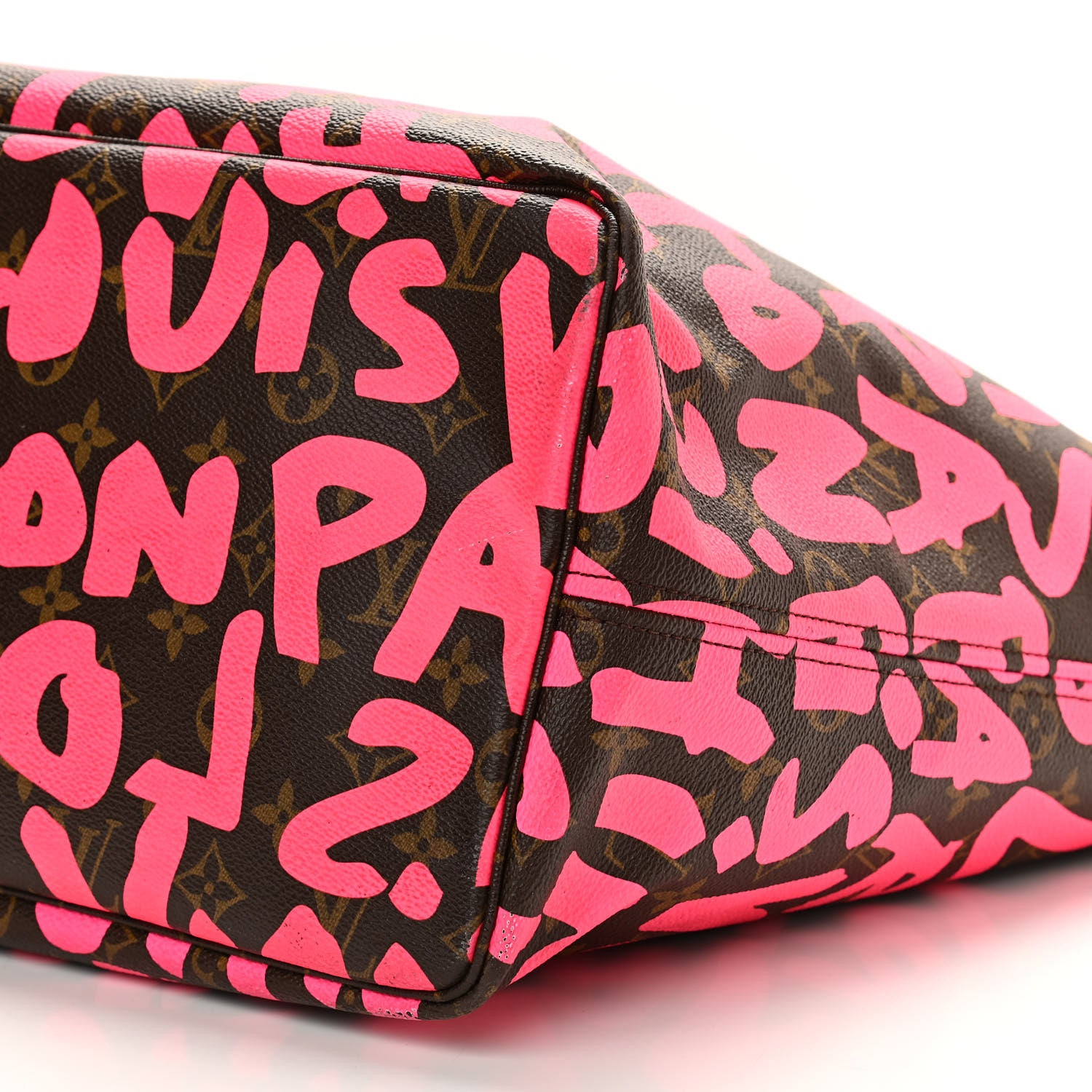 Louis Vuitton Monogram Graffiti Neverfull GM Fuchsia 10 of 11