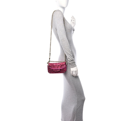 Valentino Garavani Crystal Vlogo Small Loco Shoulder Bag Pink PP 2 of 9