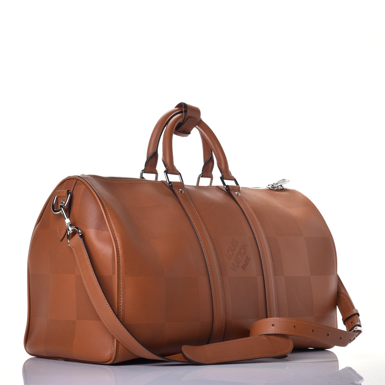 Louis Vuitton Nomade Grand Damier Keepall Bandouliere 45 Cognac 2 of 9