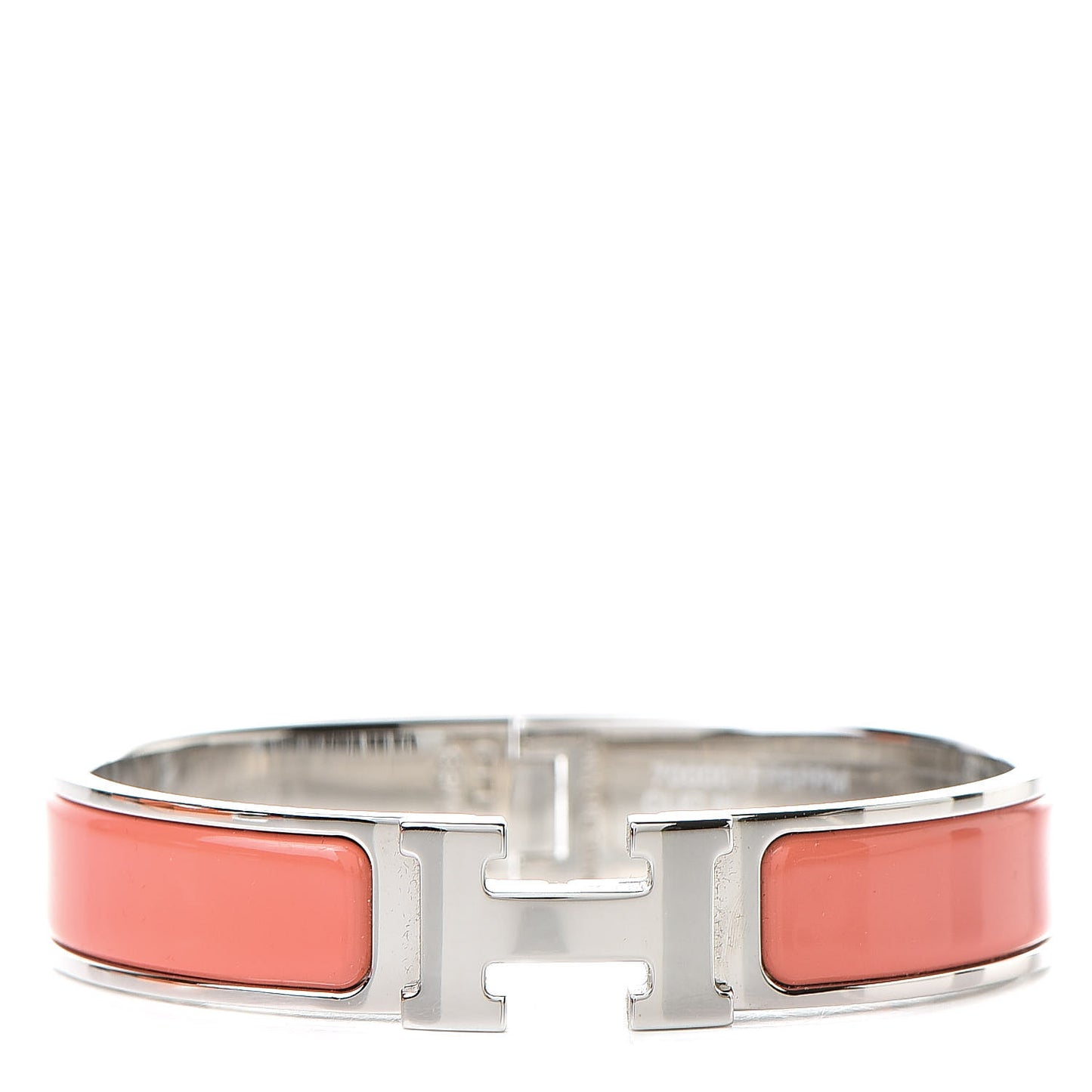 Enamel Narrow Clic Clac H Bracelet PM Hibiscus