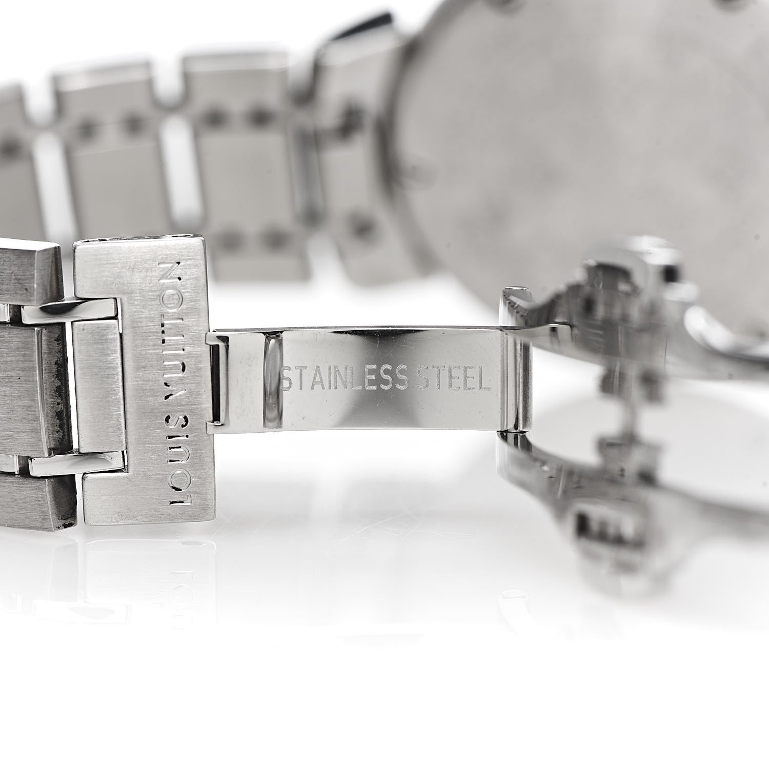 Louis Vuitton Stainless Steel 28mm Tambour Quartz Watch 6 of 7