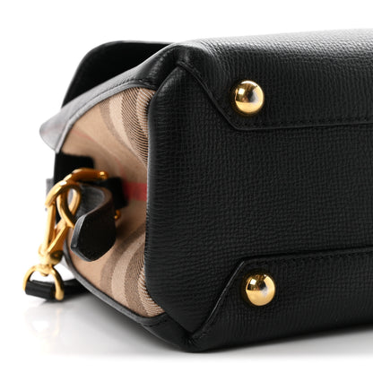 Burberry Derby Calfskin House Check Small Camberley Black 9 of 10