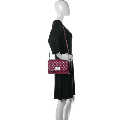 Chanel Glazed Calfskin Quilted Soft Boy Flap Red 2 of 10